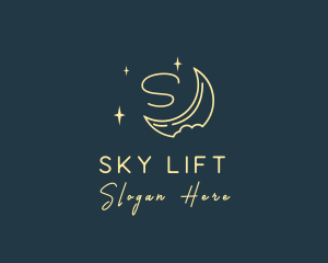 Starry Night Moon logo design