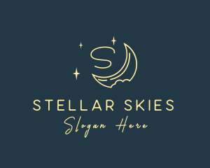 Starry Night Moon logo design