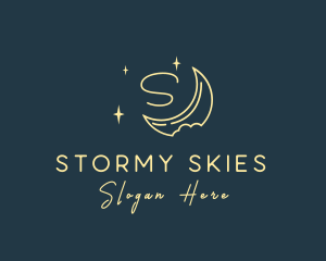 Starry Night Moon logo design