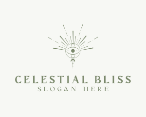 Celestial Eye Boho logo design