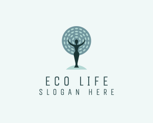 Woman Tree Therapy  logo design