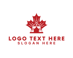 Red Canadian Gazeebo logo design