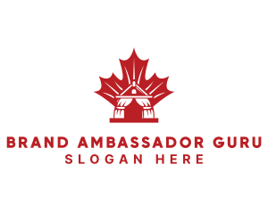 Red Canadian Gazeebo logo design