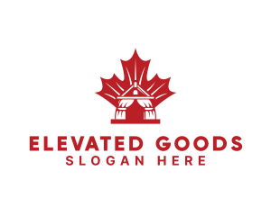 Red Canadian Gazeebo logo design