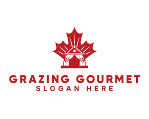 Red Canadian Gazeebo logo design