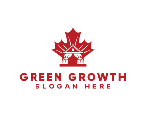 Red Canadian Gazeebo logo design