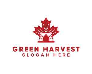 Red Canadian Gazeebo logo design