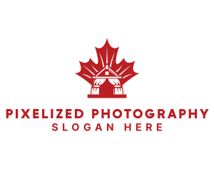 Red Canadian Gazeebo logo design