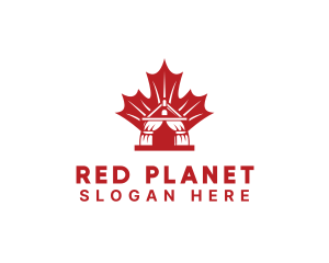 Red Canadian Gazeebo logo design