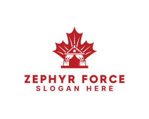 Red Canadian Gazeebo logo design