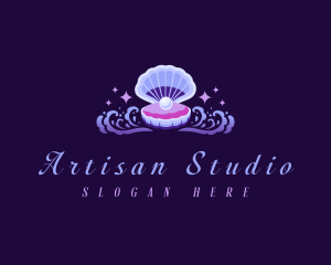 Ocean Pearl Clam logo design