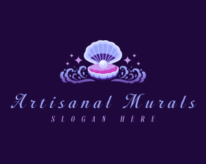 Ocean Pearl Clam logo design