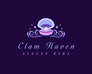 Ocean Pearl Clam logo design