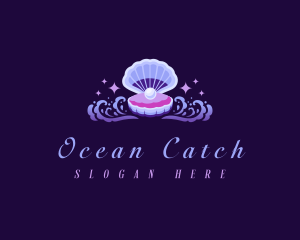 Ocean Pearl Clam logo design