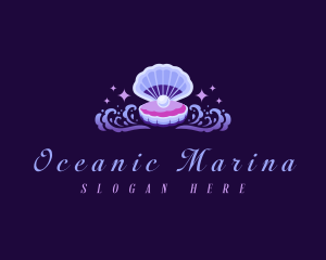 Ocean Pearl Clam logo design