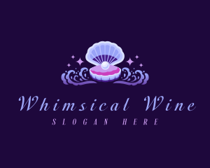 Ocean Pearl Clam logo design