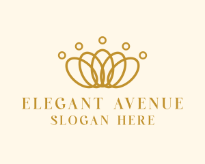 Elegant Ring Crown logo design