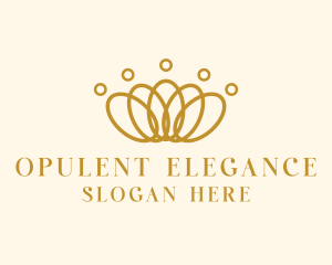 Elegant Ring Crown logo design