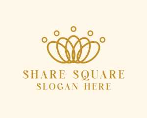 Elegant Ring Crown logo design