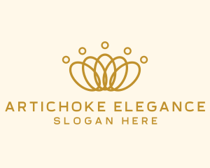 Elegant Ring Crown logo design