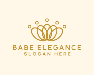 Elegant Ring Crown logo design