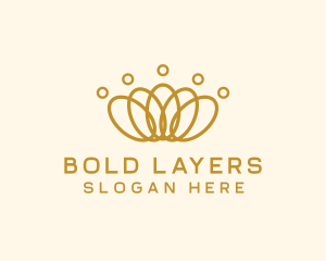 Elegant Ring Crown logo design