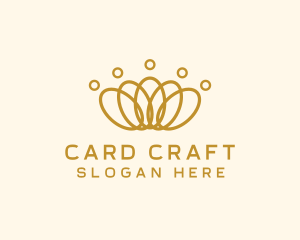 Elegant Ring Crown logo design