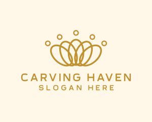 Elegant Ring Crown logo design