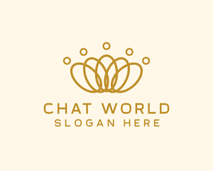 Elegant Ring Crown logo design