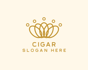 Elegant Ring Crown logo design