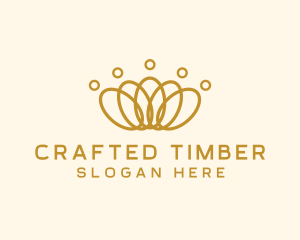 Elegant Ring Crown logo design