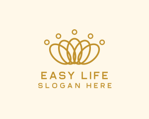 Elegant Ring Crown logo design