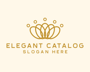 Elegant Ring Crown logo design