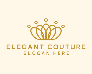 Elegant Ring Crown logo design