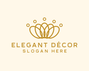 Elegant Ring Crown logo design