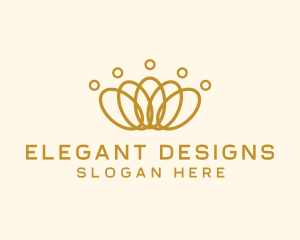 Elegant Ring Crown logo design