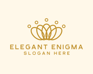 Elegant Ring Crown logo design