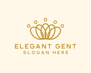 Elegant Ring Crown logo design