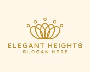 Elegant Ring Crown logo design