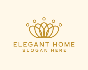 Elegant Ring Crown logo design