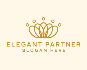 Elegant Ring Crown logo design