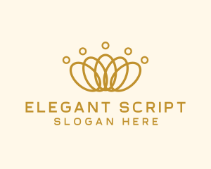 Elegant Ring Crown logo design