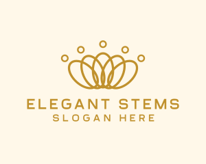 Elegant Ring Crown logo design