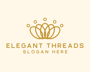 Elegant Ring Crown logo design