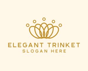 Elegant Ring Crown logo design