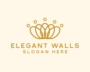 Elegant Ring Crown logo design