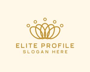 Elegant Ring Crown logo design