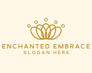 Elegant Ring Crown logo design