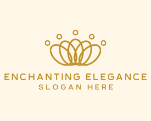 Elegant Ring Crown logo design