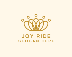 Elegant Ring Crown logo design